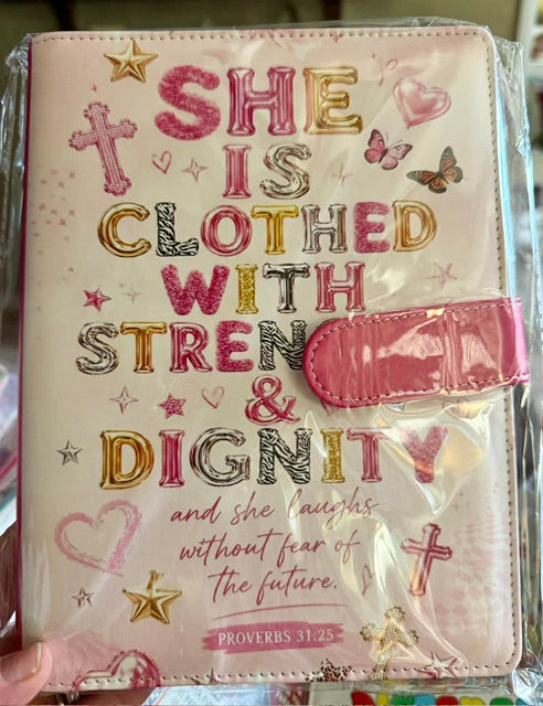 A5 Binder She is Clothed with Strength and Dignity